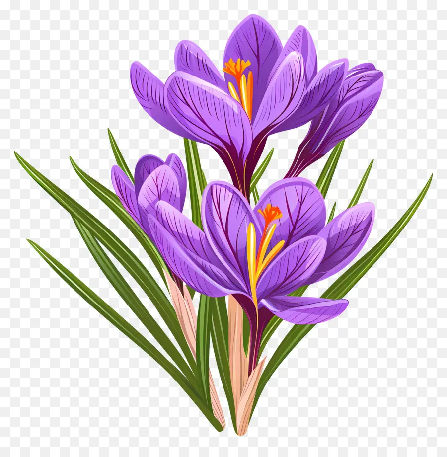 ดอกไม้สีเหลือง，ดอกไม้ Crocus PNG