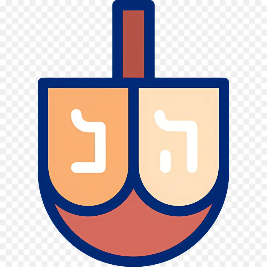 Hanukkah Dreidel，Dual Dreidel PNG