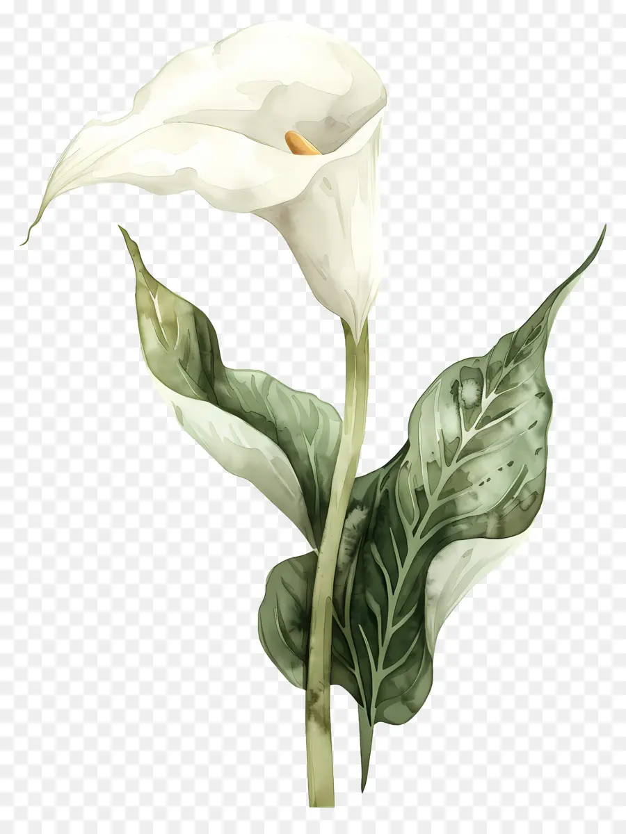 Calla Lily，Calla Lily สีขาวเดี่ยว PNG