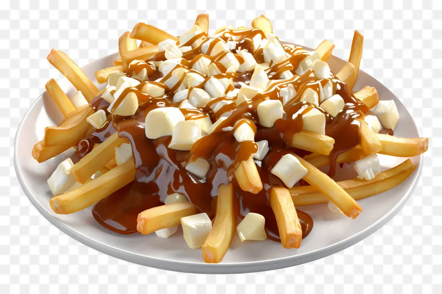 Poutine，ชีสเต้านม PNG