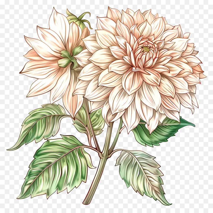 ดอกไม้ Dahlia，ดอกไม้เดี่ยว PNG