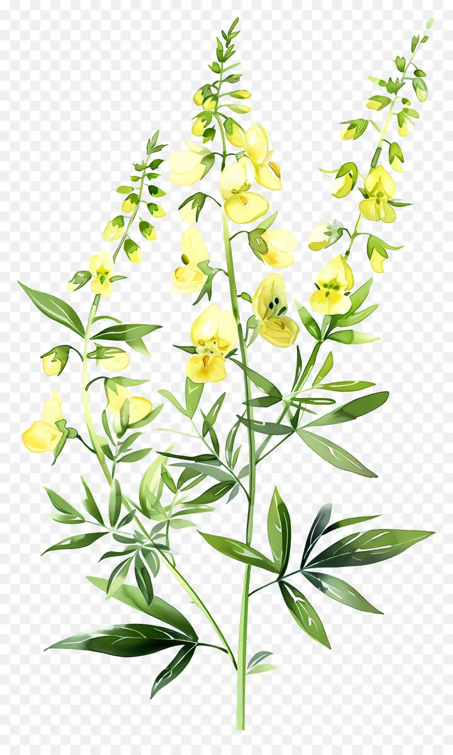 ดอกไม้ Cytisus Wolgaricus，ดอกไม้สีเหลือง PNG