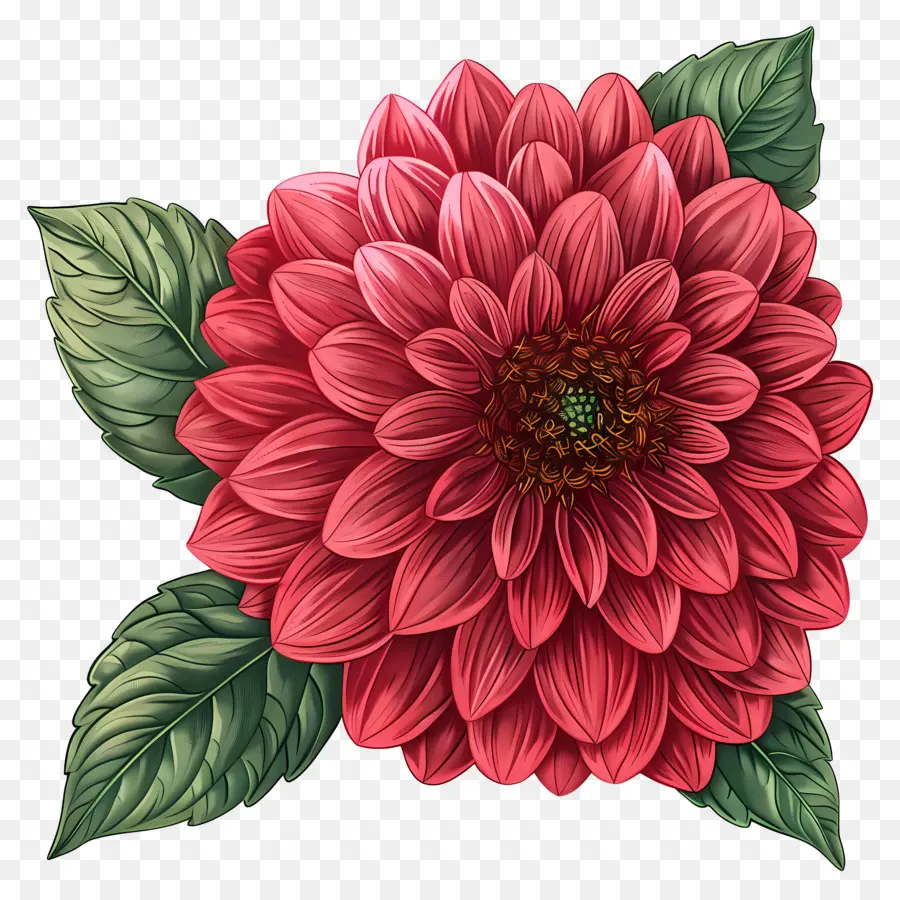 ดอกไม้ Dahlia，ดอกไม้สีส้ม PNG