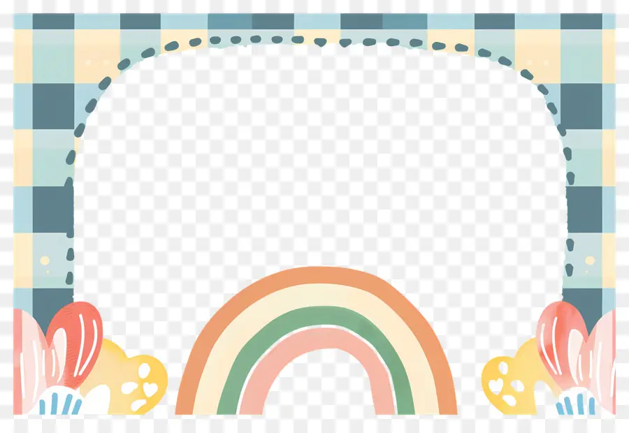 กรอบน่ารัก，Rainbow Arch PNG