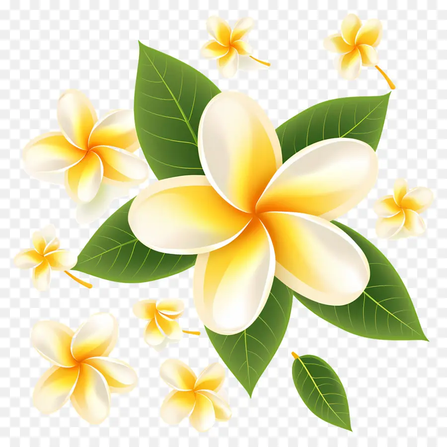 ดอกไม้ Frangipani，ช่อดอกไม้พลัมเรีย PNG