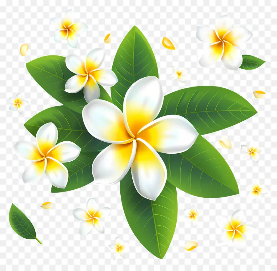 ดอกไม้ Frangipani，ดอกไม้พลัมเรีย PNG