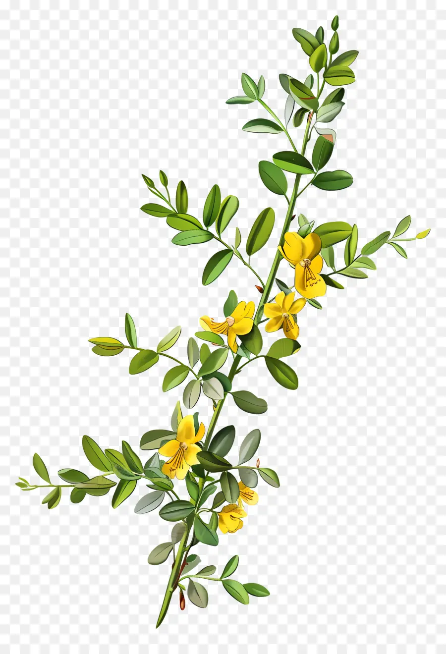 ดอกไม้ Cytisus Wolgaricus，ดอกไม้สีเหลือง PNG