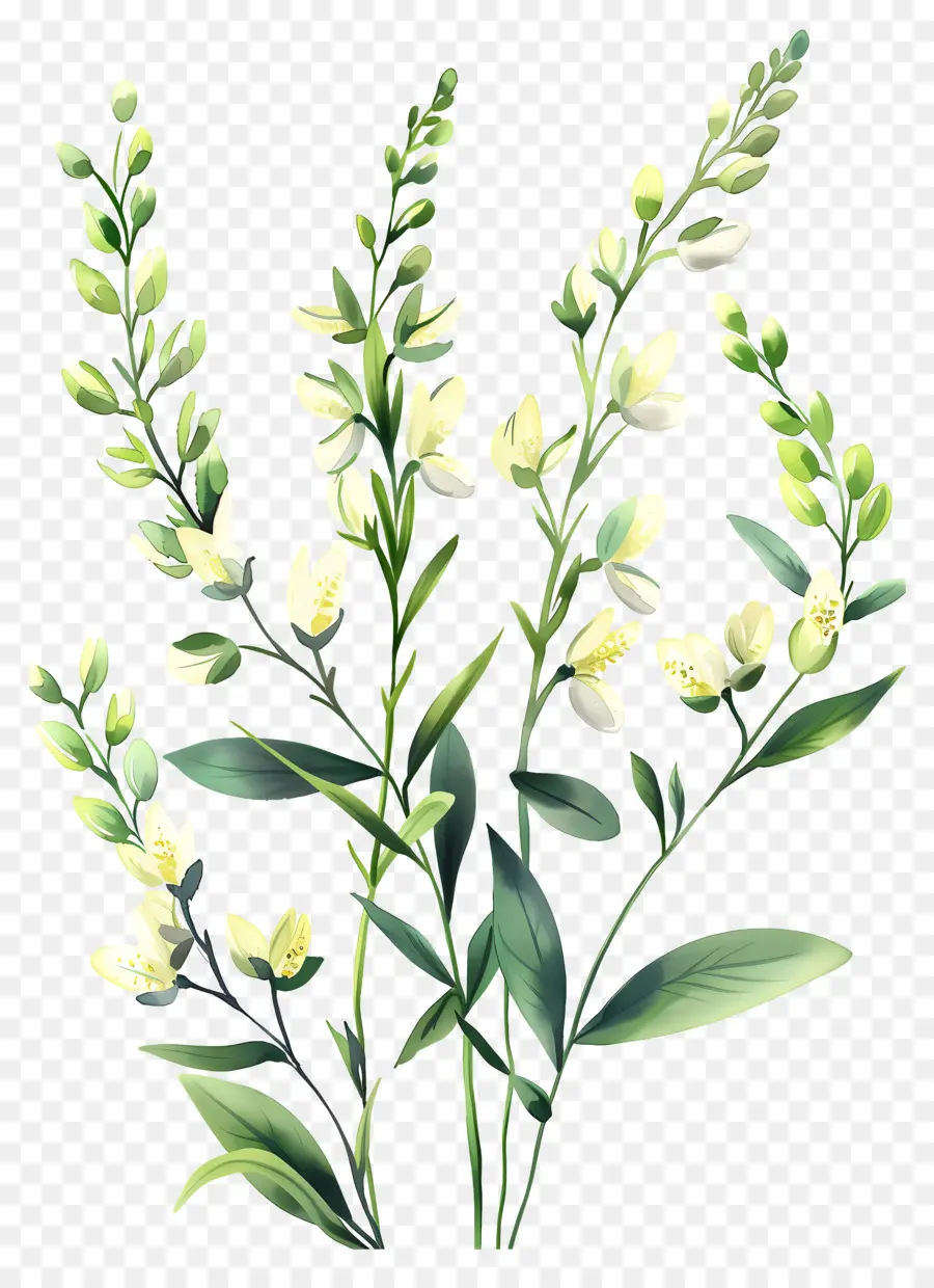 ดอกไม้ Cytisus Wolgaricus，ดอกไม้สีขาว PNG