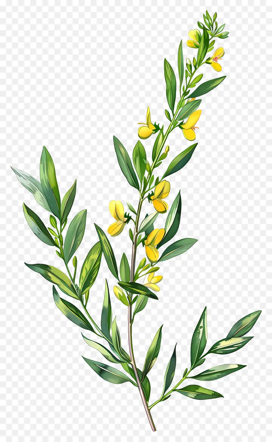 ดอกไม้ Cytisus Wolgaricus，ดอกไม้สีเหลือง PNG