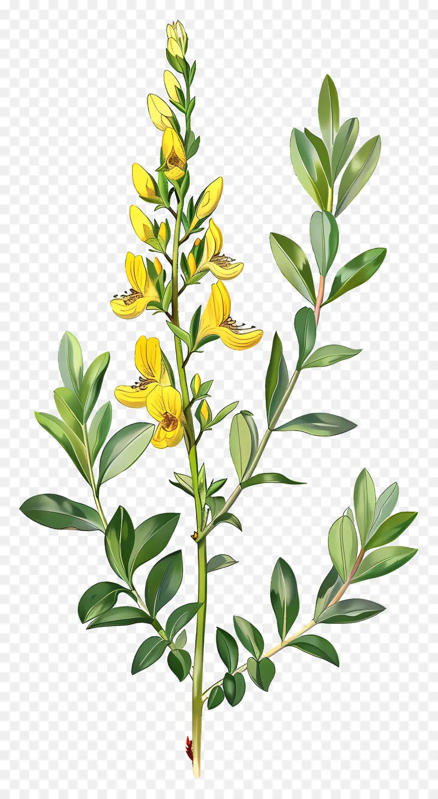 ดอกไม้ Cytisus Wolgaricus，ดอกไม้สีเหลือง PNG