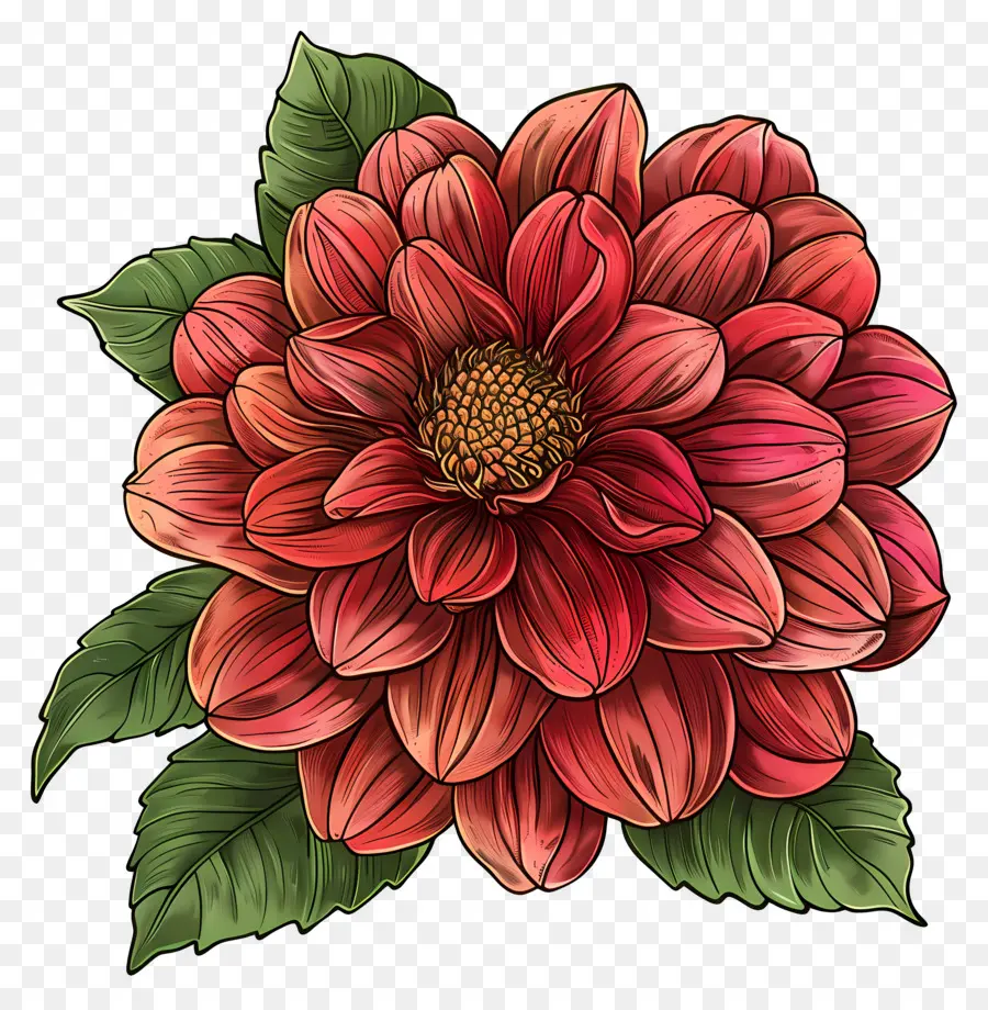 ดอกไม้ Dahlia，ดอกไม้ PNG