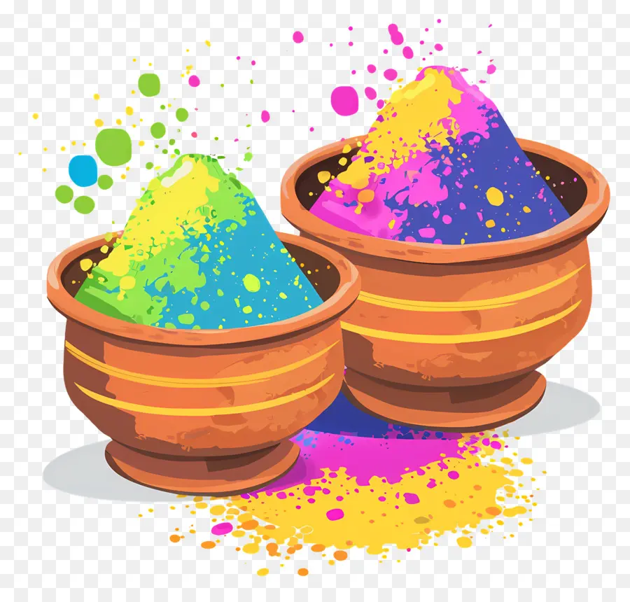 พื้นหลัง Holi，ผงสีสันสดใส PNG