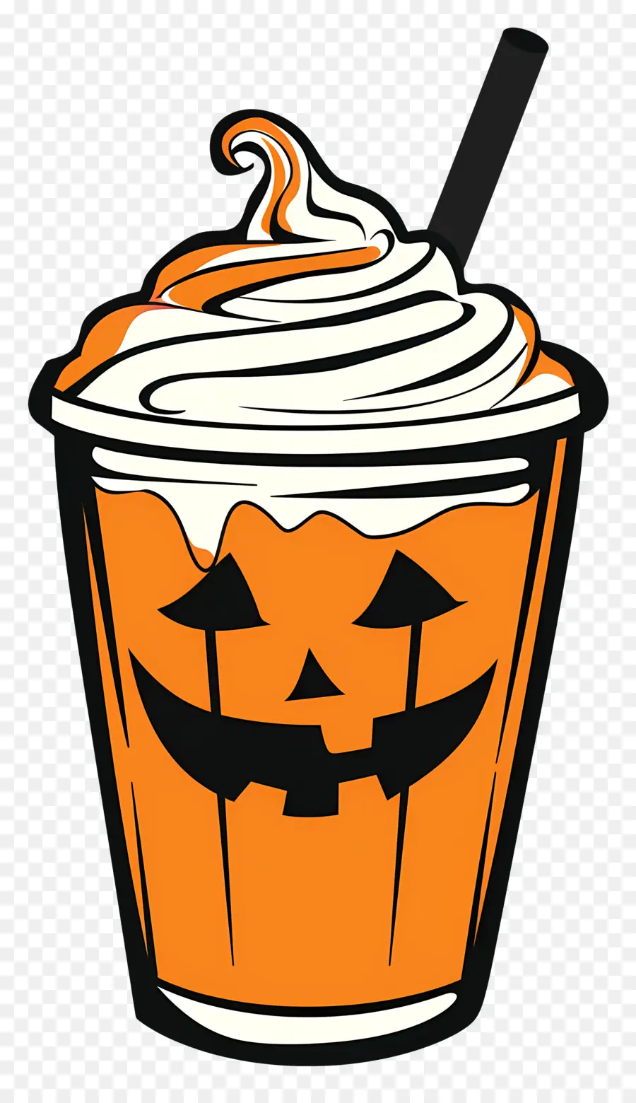 Halloween Milkshake，ลาเต้ฟักทอง PNG