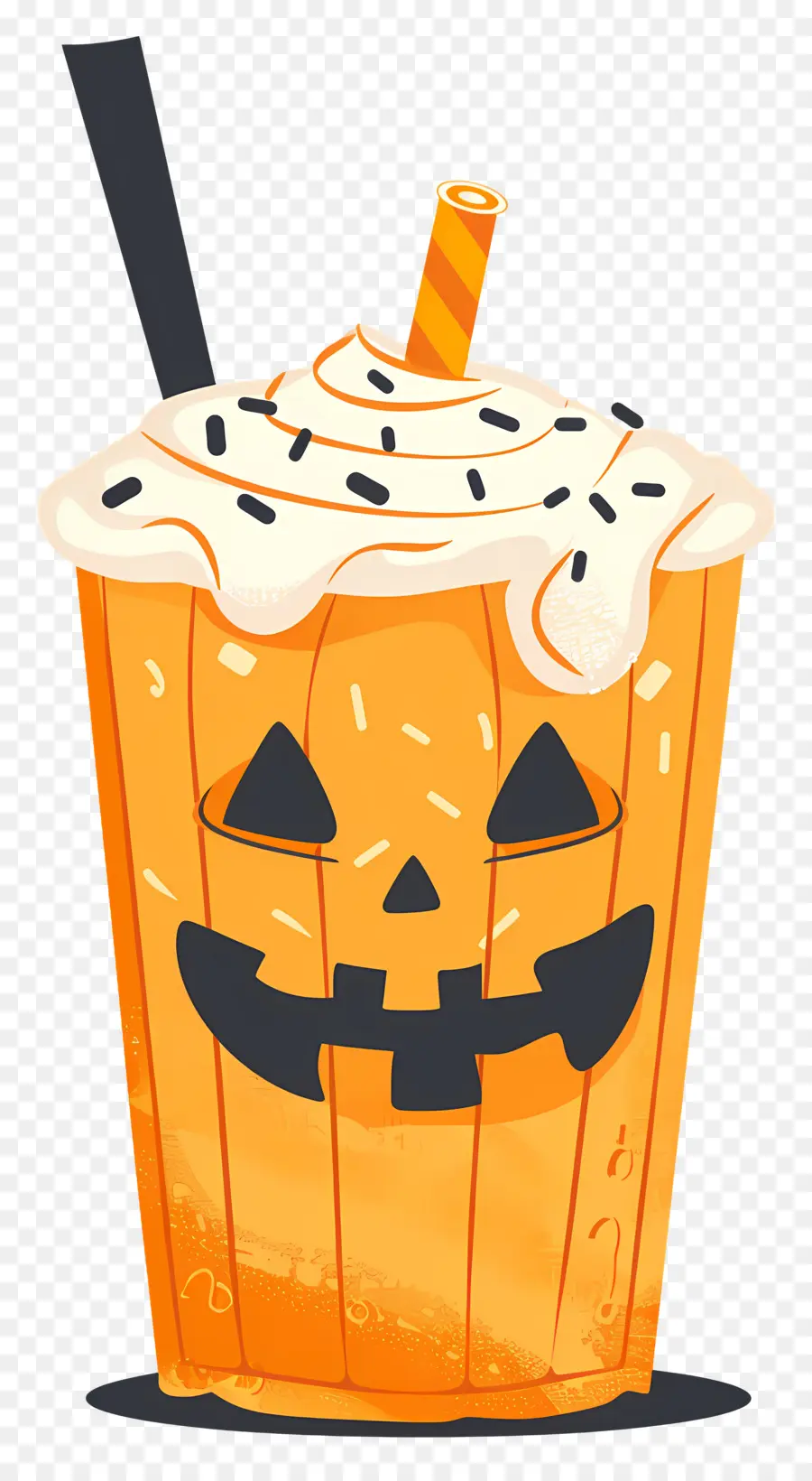 Halloween Milkshake，ลาเต้ฟักทอง PNG