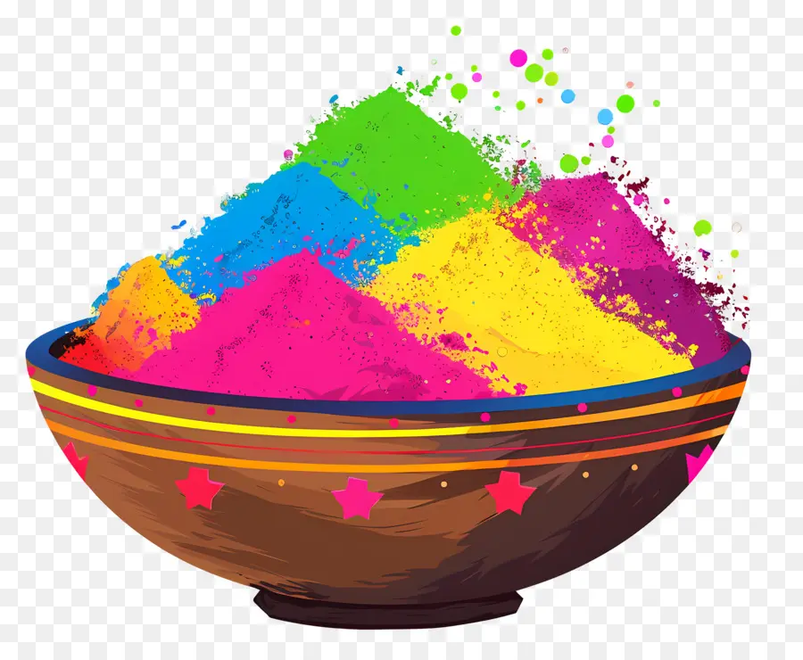 พื้นหลัง Holi，ผงสีสันสดใส PNG