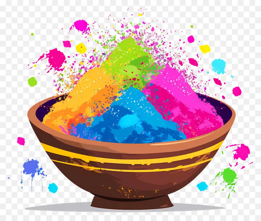 พื้นหลัง Holi，ผงสีสันสดใส PNG