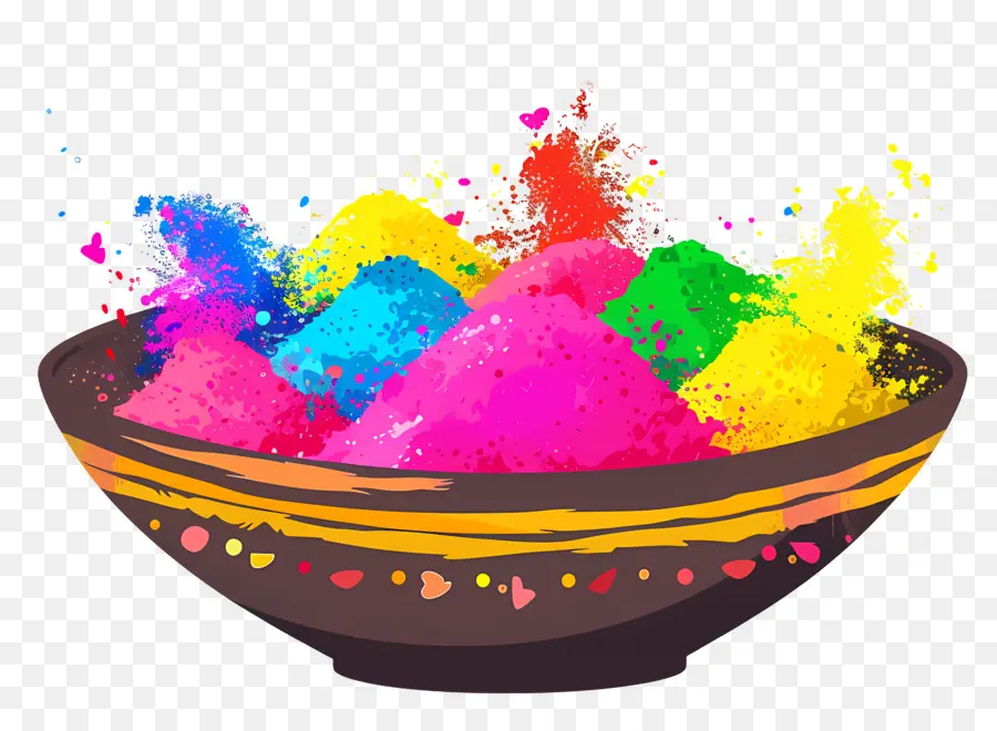 พื้นหลัง Holi，ผงสีสันสดใส PNG