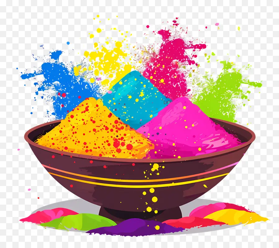 พื้นหลัง Holi，ผงสีสันสดใส PNG