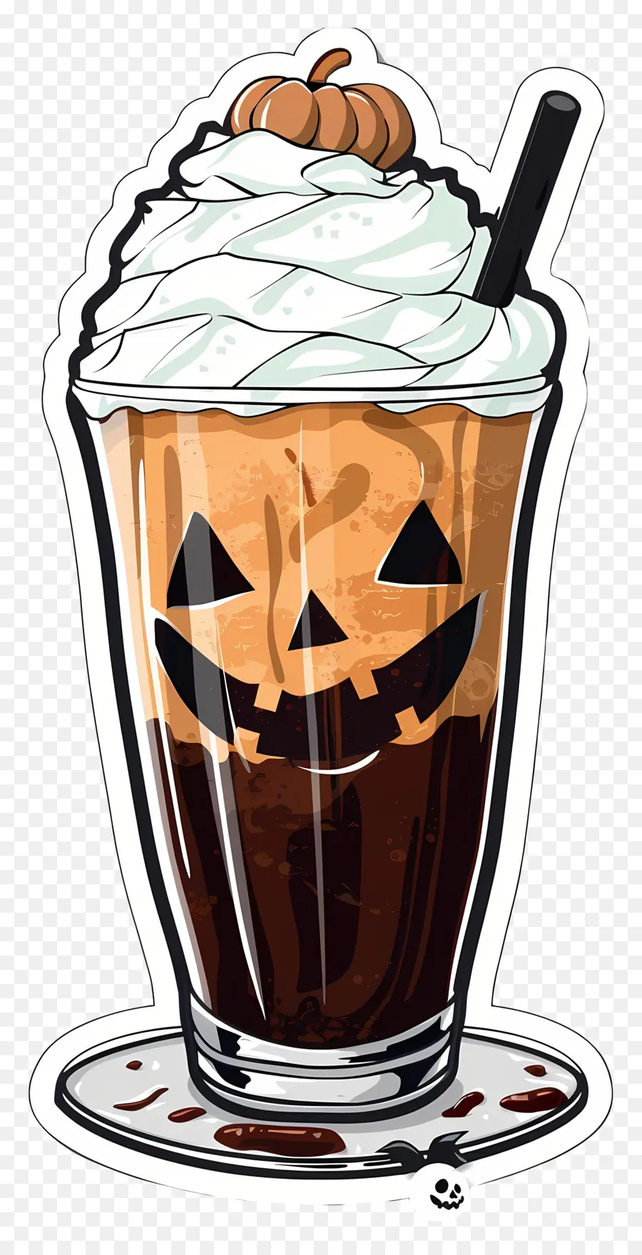 Halloween Milkshake，ลาเต้ฟักทอง PNG