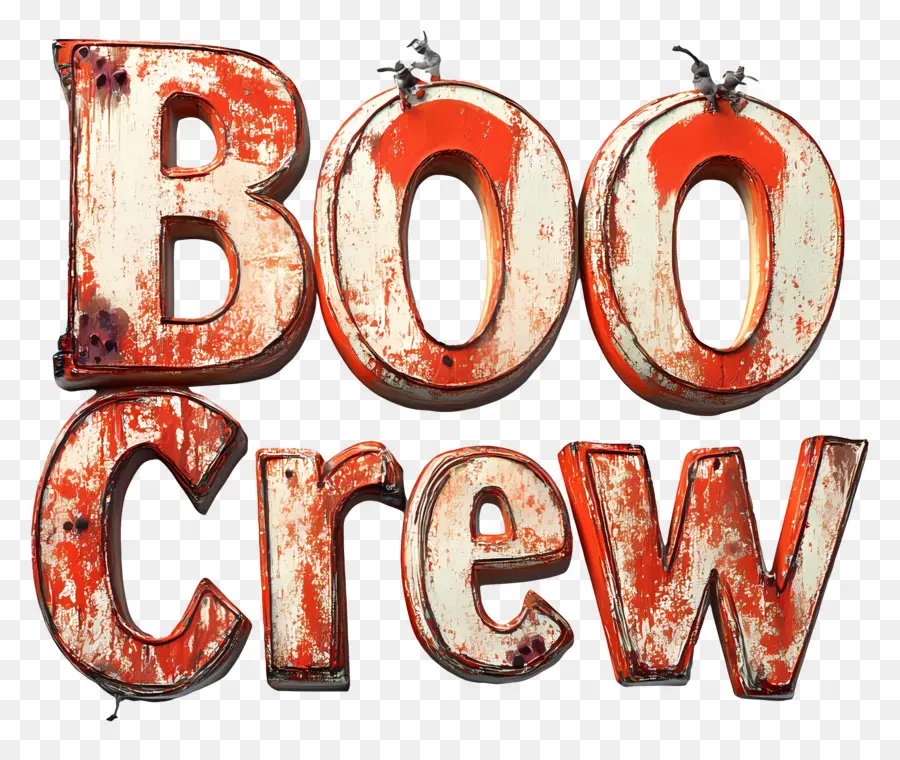 ลูกเรือบู，Boo Crew Text PNG