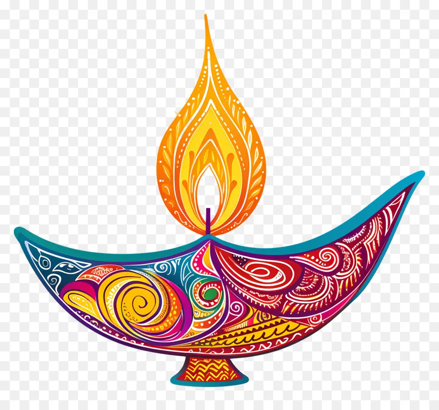 Diwali ให้，Diya PNG