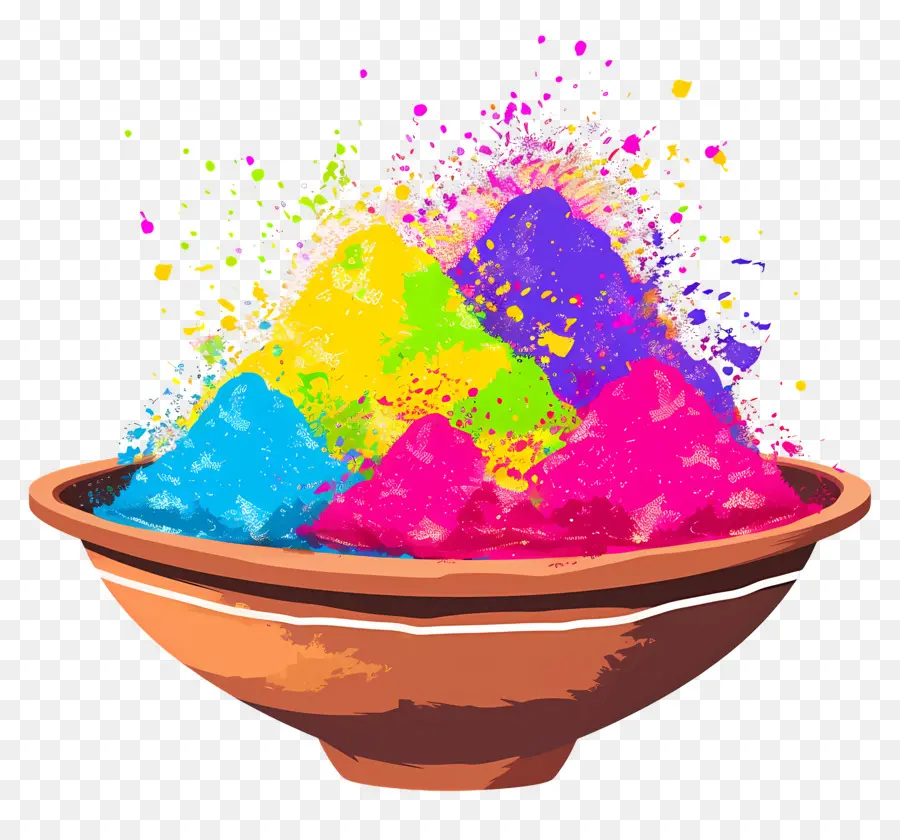 พื้นหลัง Holi，ผงสีสันสดใส PNG