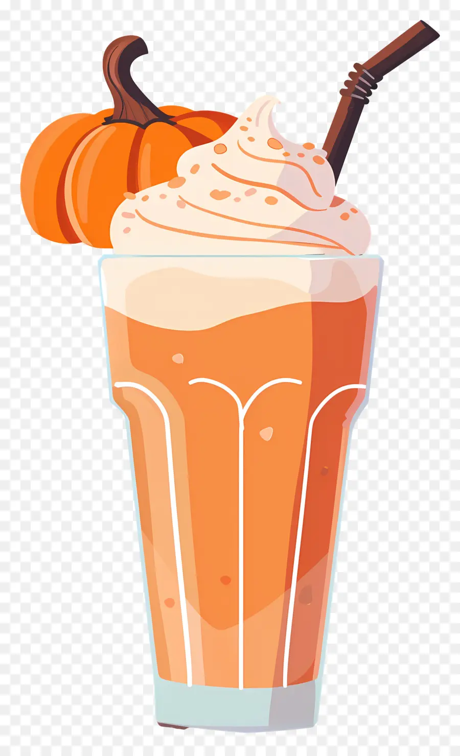 Halloween Milkshake，เครื่องดื่มเครื่องเทศฟักทอง PNG