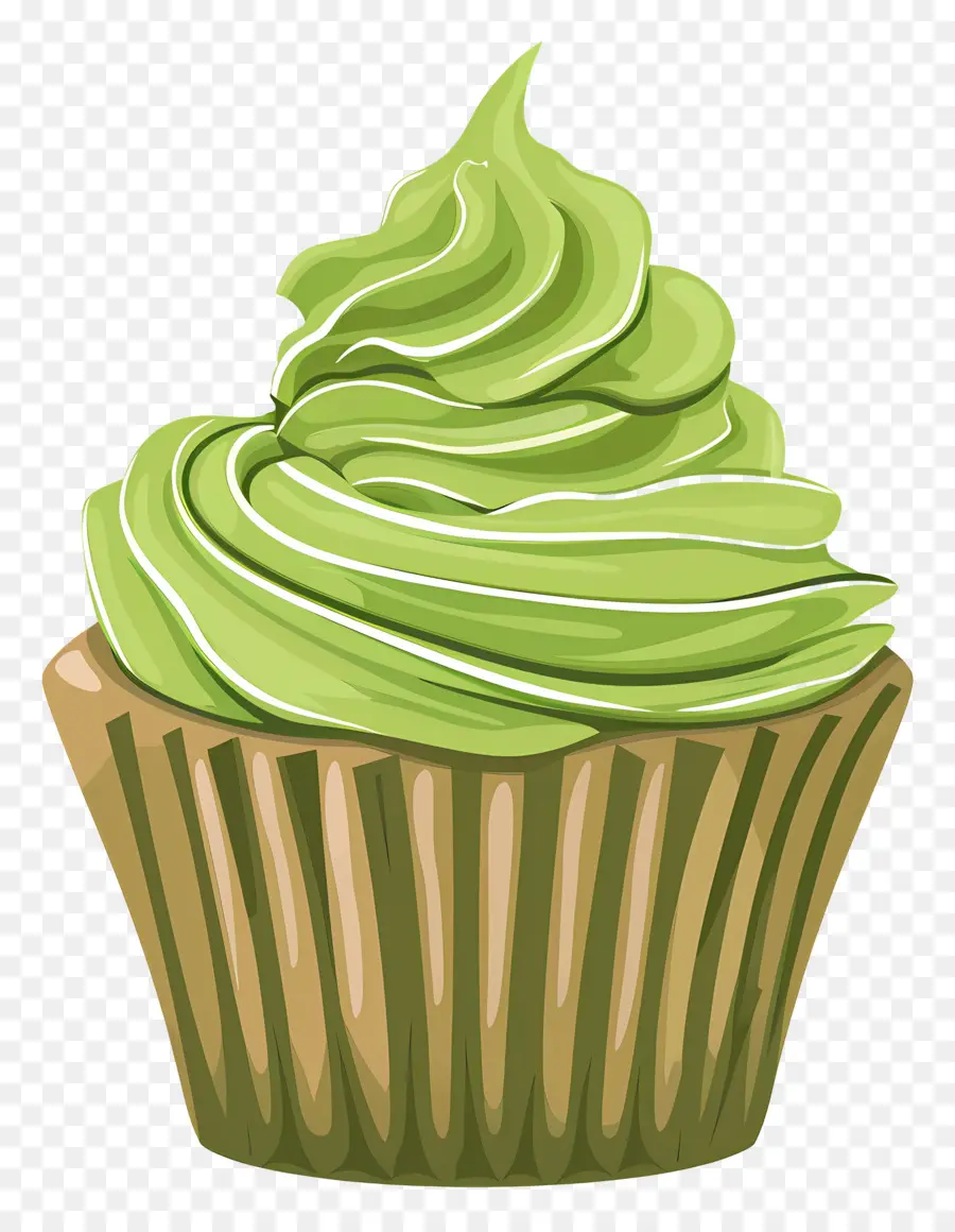 Matcha Cupcake，คัพเค้ก PNG