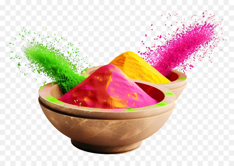 พื้นหลัง Holi，ผงสีสันสดใส PNG