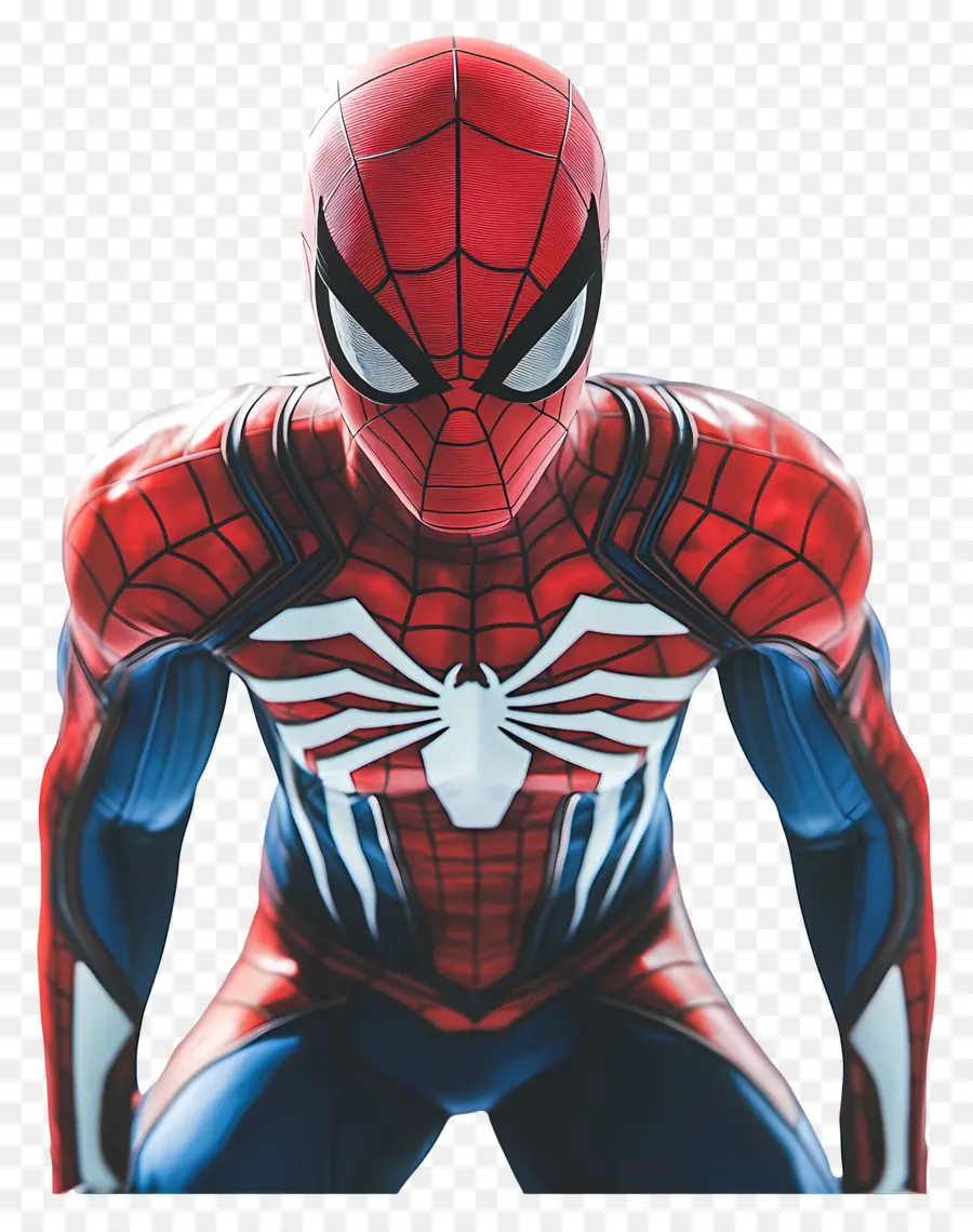 สไปเดอร์แมนยืน，Spider Man ในชุดสูทสีแดงและสีน้ำเงิน PNG