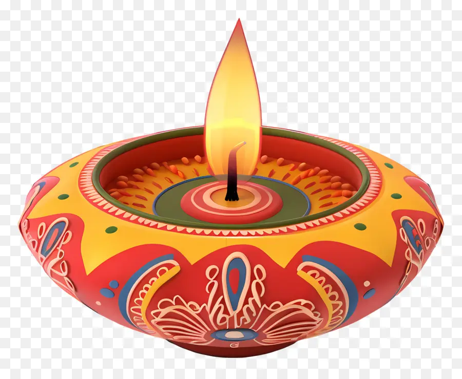 เทียน Diwali，เทียนดอกไม้ PNG