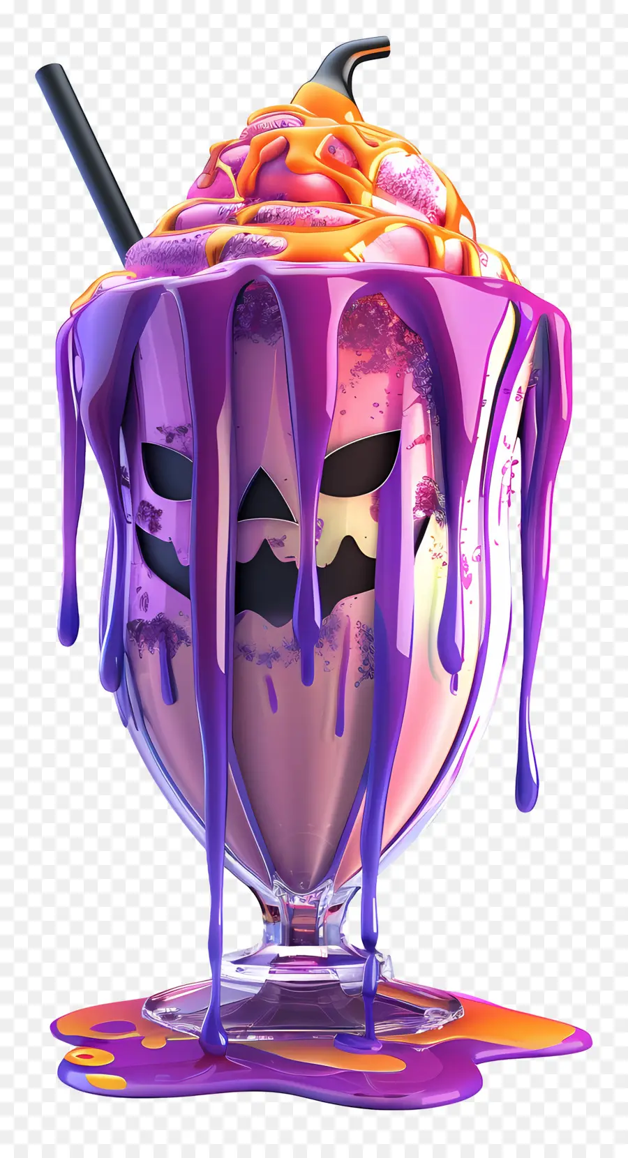 Halloween Milkshake，ฟักทอง PNG