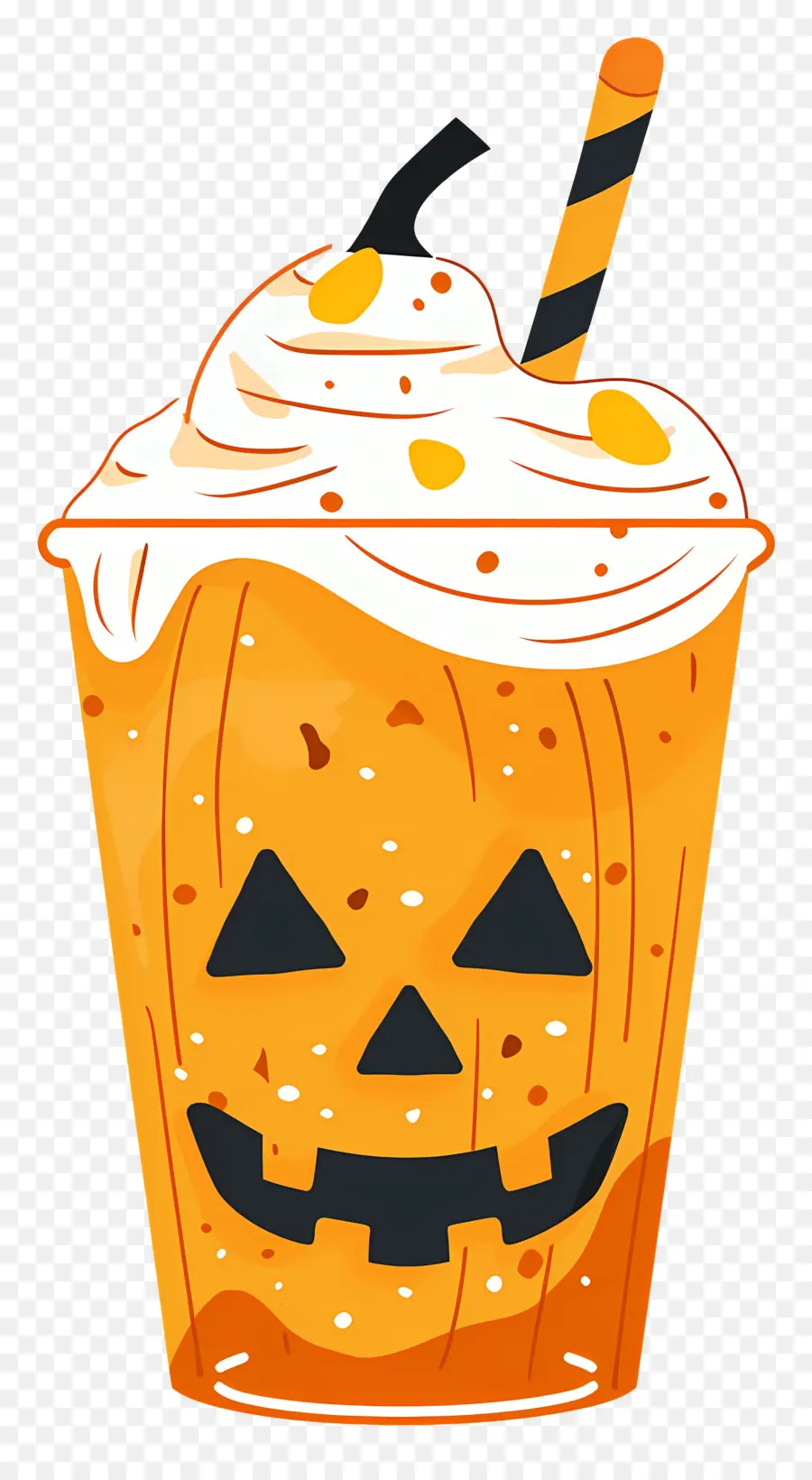 Halloween Milkshake，ลาเต้ฟักทอง PNG