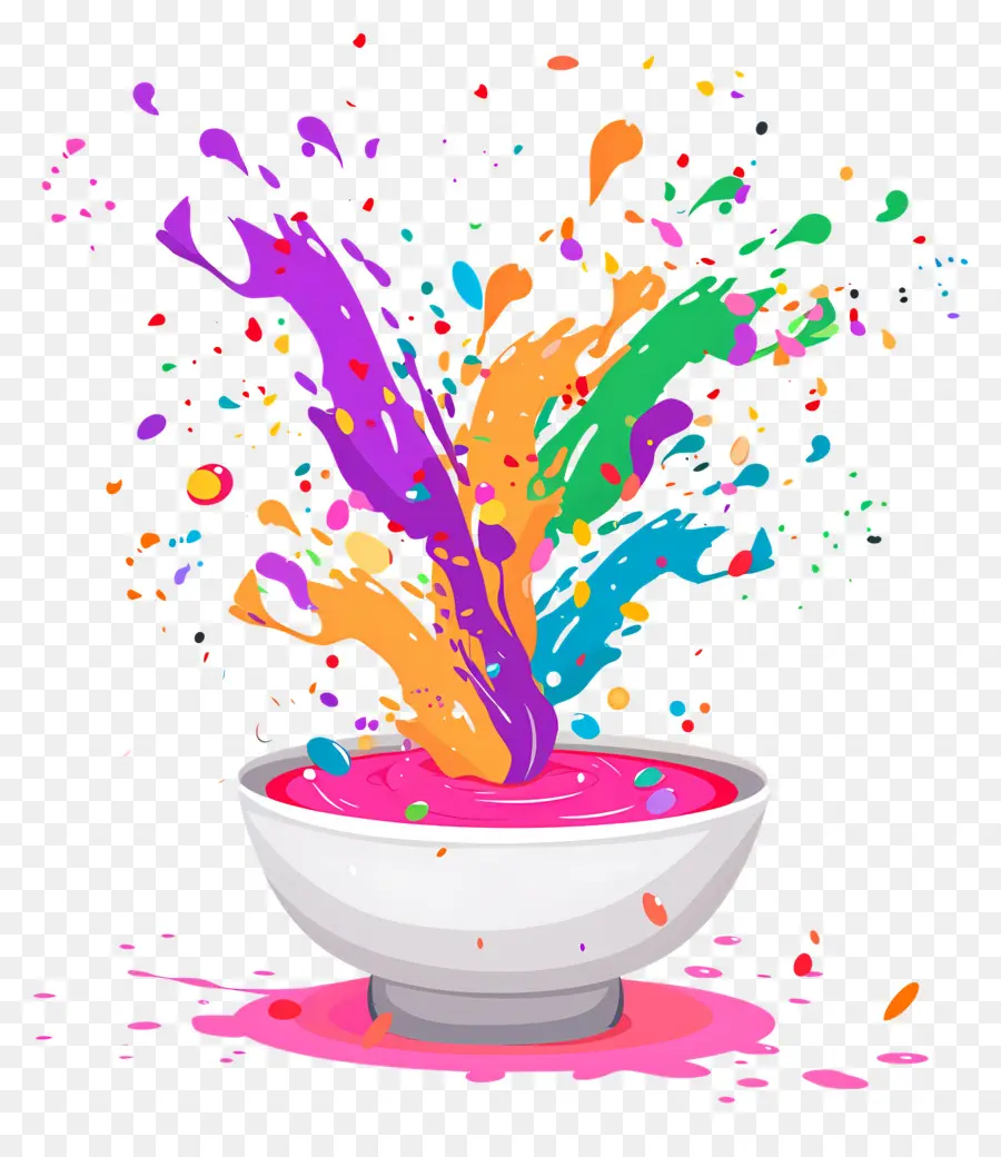 พื้นหลัง Holi，ผงสีสันสดใส PNG