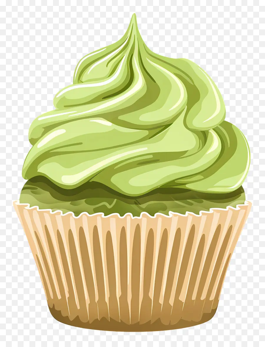 Matcha Cupcake，คัพเค้ก PNG