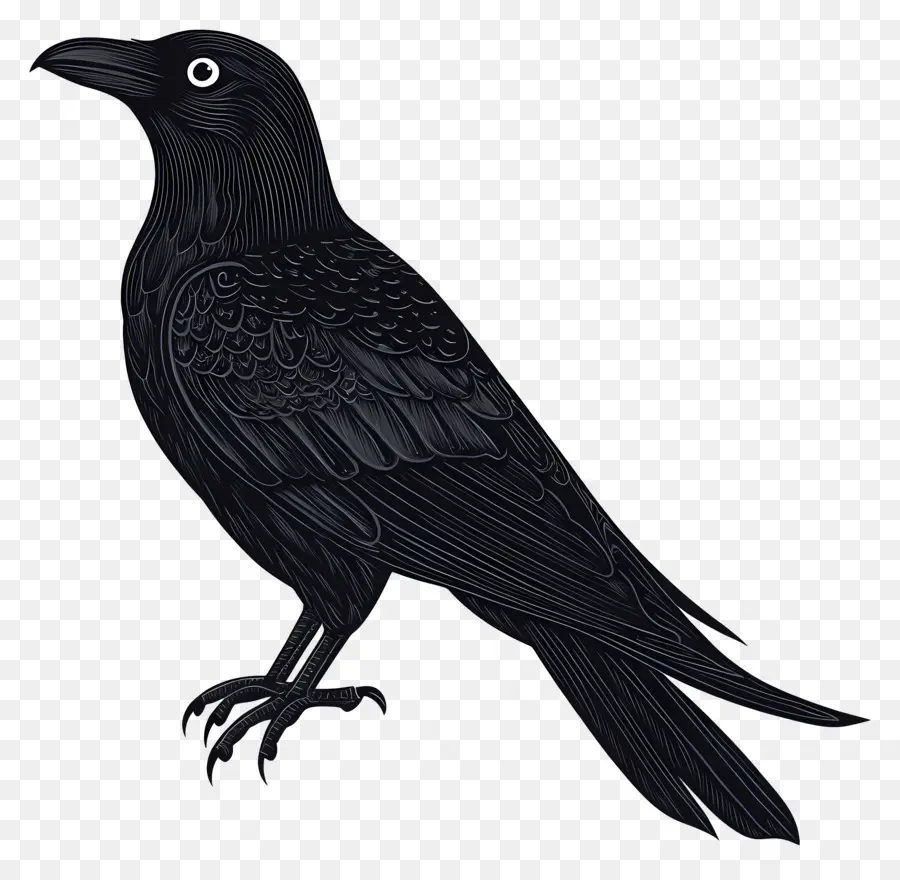 นกกาโกทิค，Raven On Branch PNG