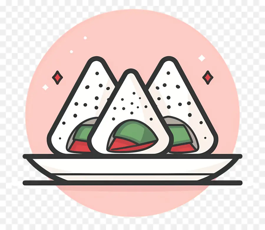 บอลข้าว Umeboshi，Onigiri PNG