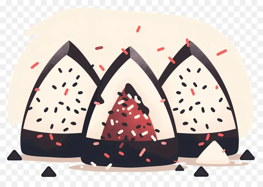 บอลข้าว Umeboshi，ภาพประกอบ Onigiri PNG