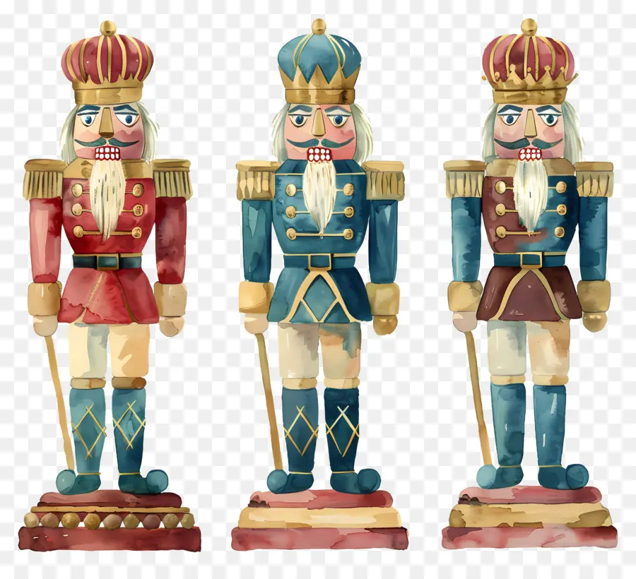 Nutcracker คริสต์มาส，แคร็กเกอร์สีสันสดใส PNG