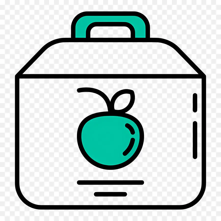 กล่องอาหาร，กล่องอาหารกลางวันกับ Apple PNG