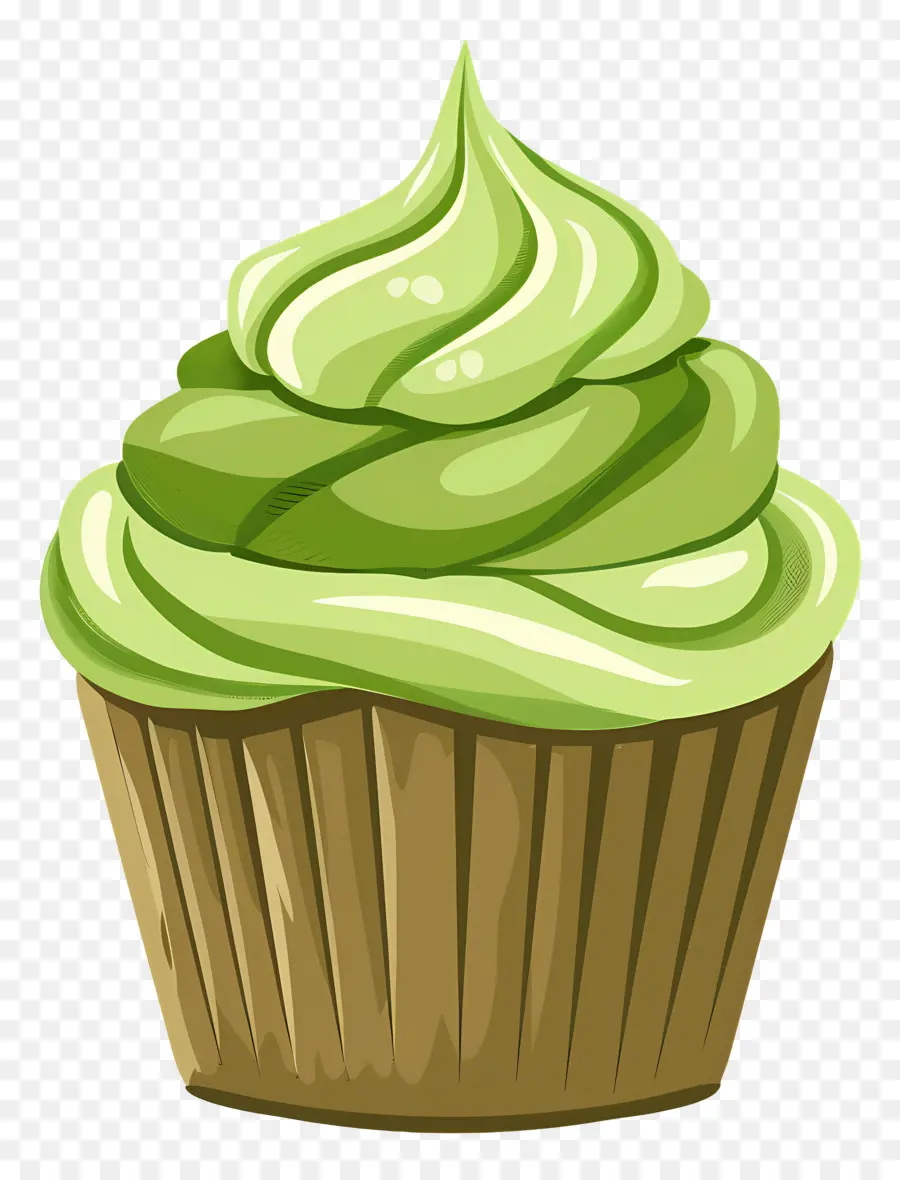 Matcha Cupcake，คัพเค้ก PNG