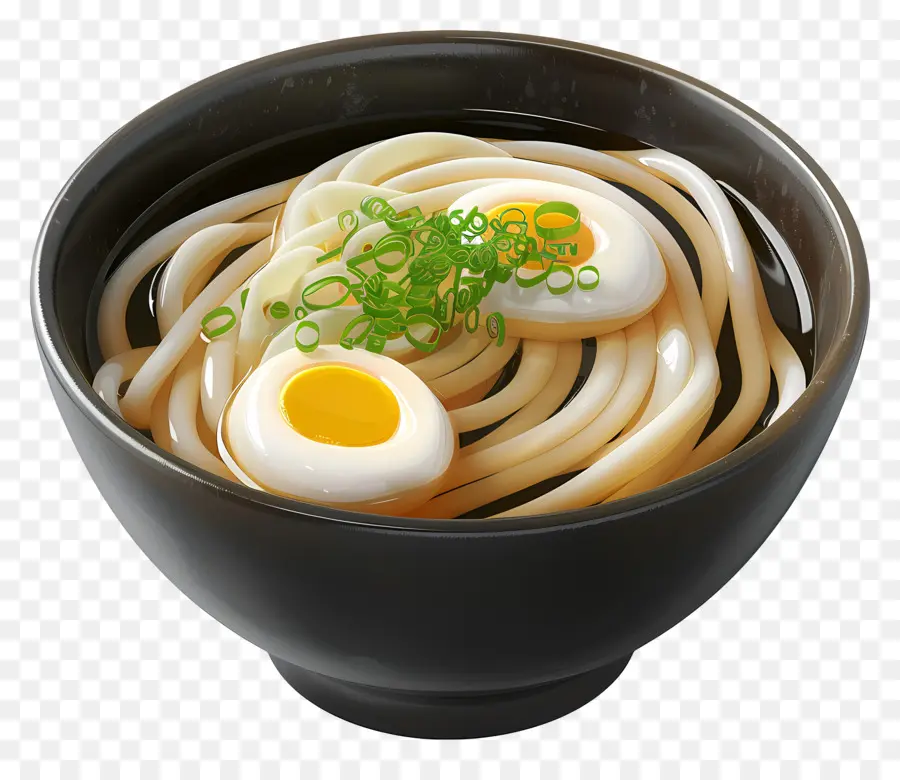 อูดอน，Udon กับไข่ PNG