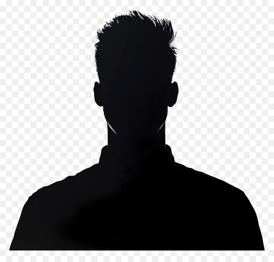 Man Head Silhouette，ภาพเงาของผู้ชาย PNG