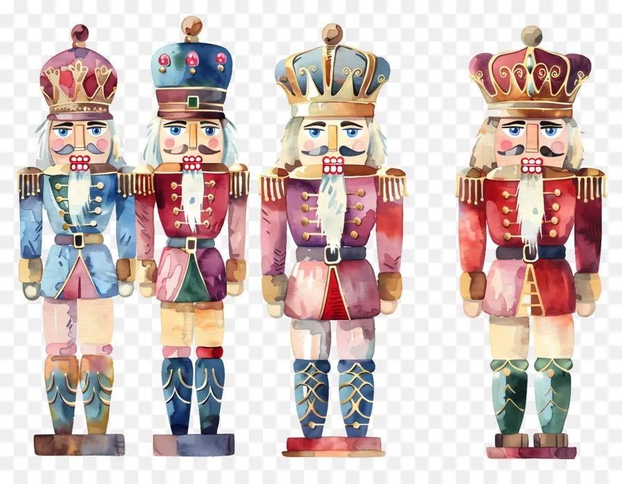 Nutcracker คริสต์มาส，Nutcracker สีสันสดใส PNG