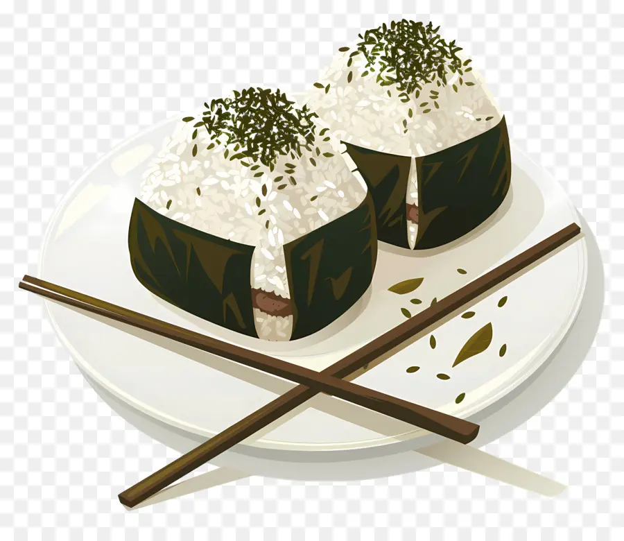 บอลข้าว Umeboshi，ภาพประกอบ Onigiri PNG