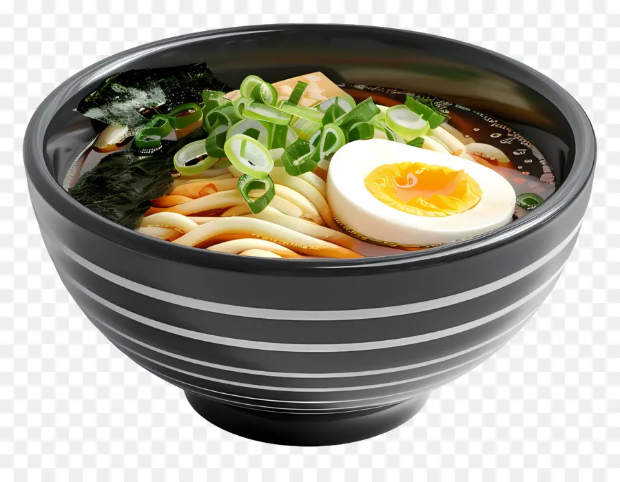 อูดอน，Udon กับไข่ PNG