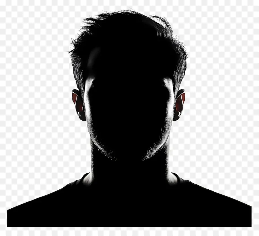 Man Head Silhouette，ภาพเงาของผู้ชาย PNG