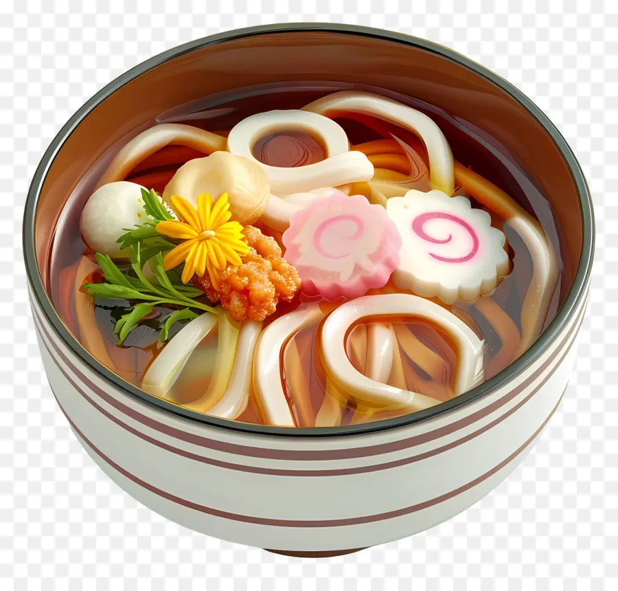 อูดอน，Udon กับ Narutomaki PNG