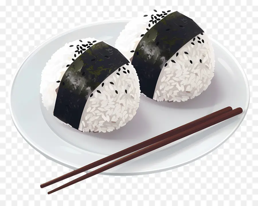 บอลข้าว Umeboshi，ภาพประกอบ Onigiri PNG