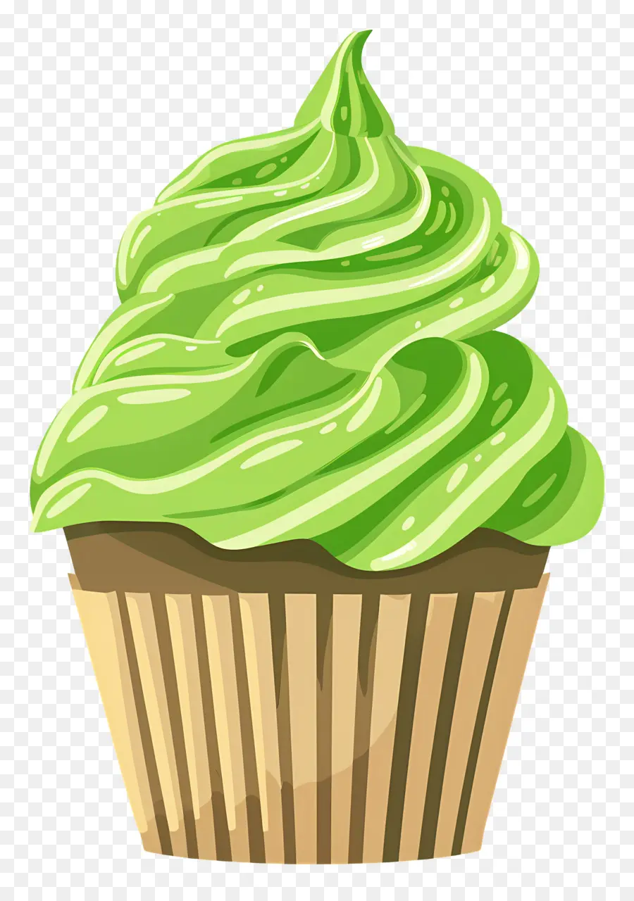 Matcha Cupcake，คัพเค้ก PNG